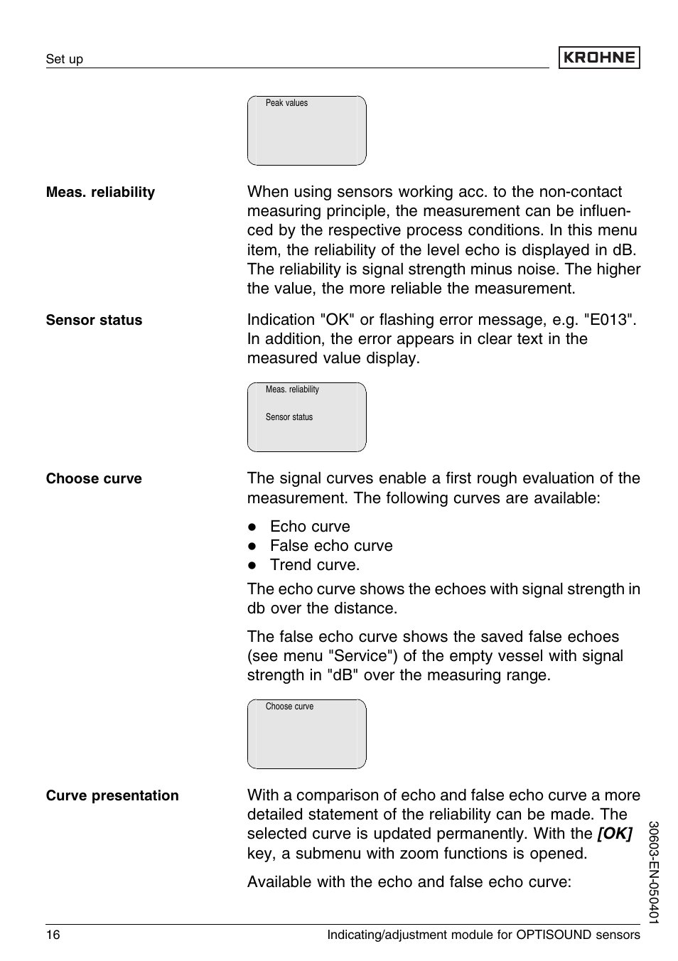 KROHNE OPTISOUND 3000 Series EN User Manual | Page 16 / 32