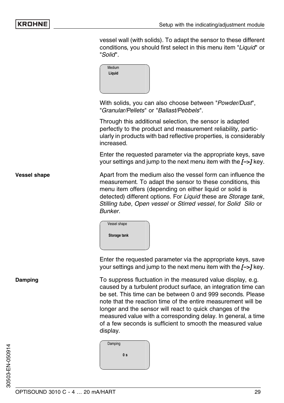 KROHNE OPTISOUND 3010C 2wire EN User Manual | Page 29 / 48