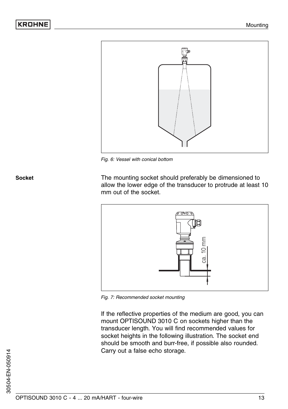 KROHNE OPTISOUND 3010C 4wire EN User Manual | Page 13 / 44