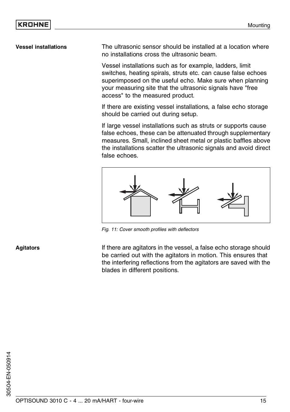 KROHNE OPTISOUND 3010C 4wire EN User Manual | Page 15 / 44