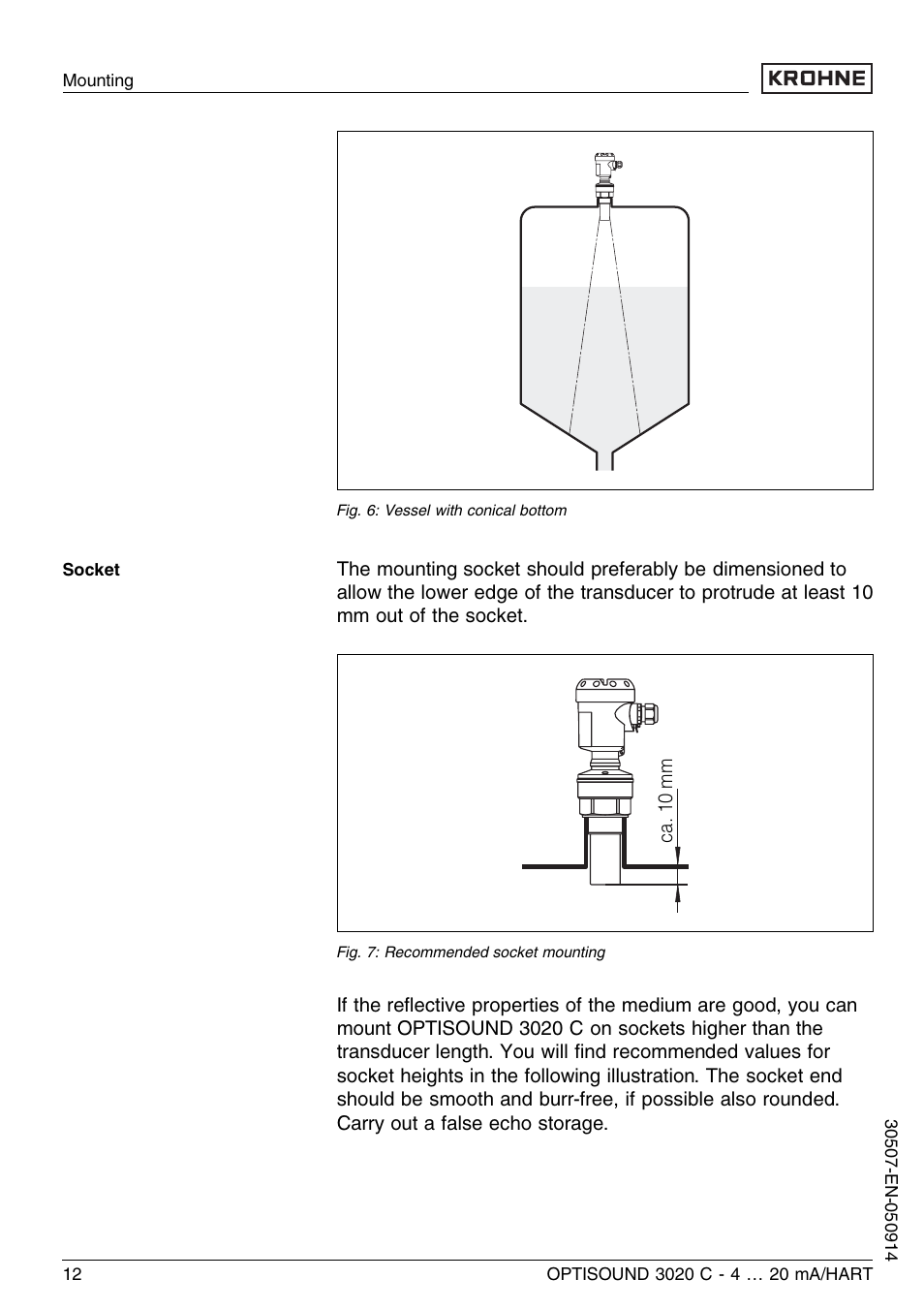 KROHNE OPTISOUND 3020C 2wire EN User Manual | Page 12 / 48