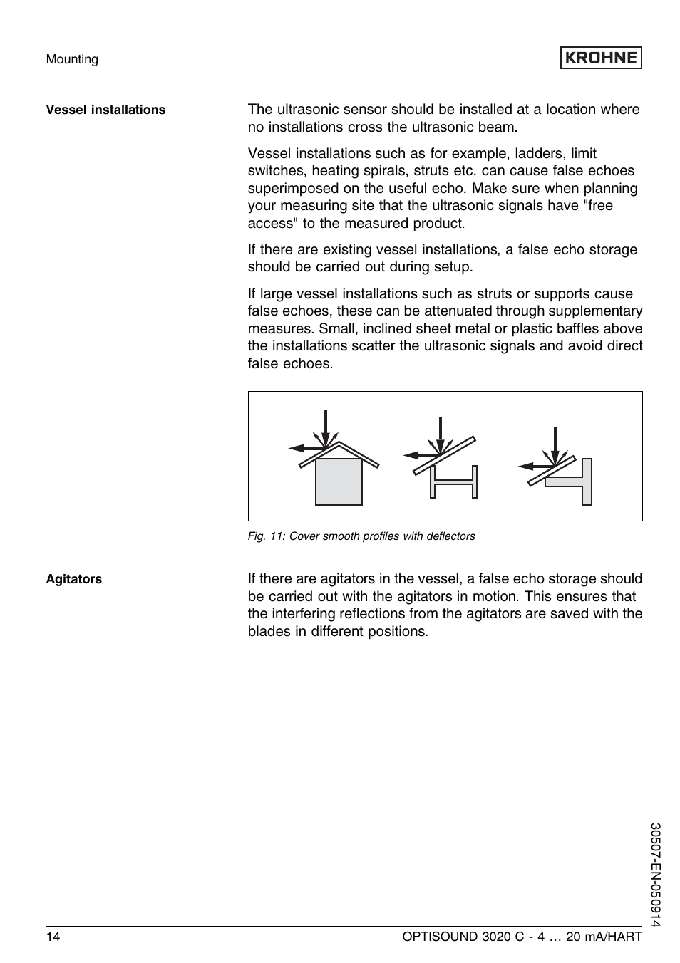 KROHNE OPTISOUND 3020C 2wire EN User Manual | Page 14 / 48