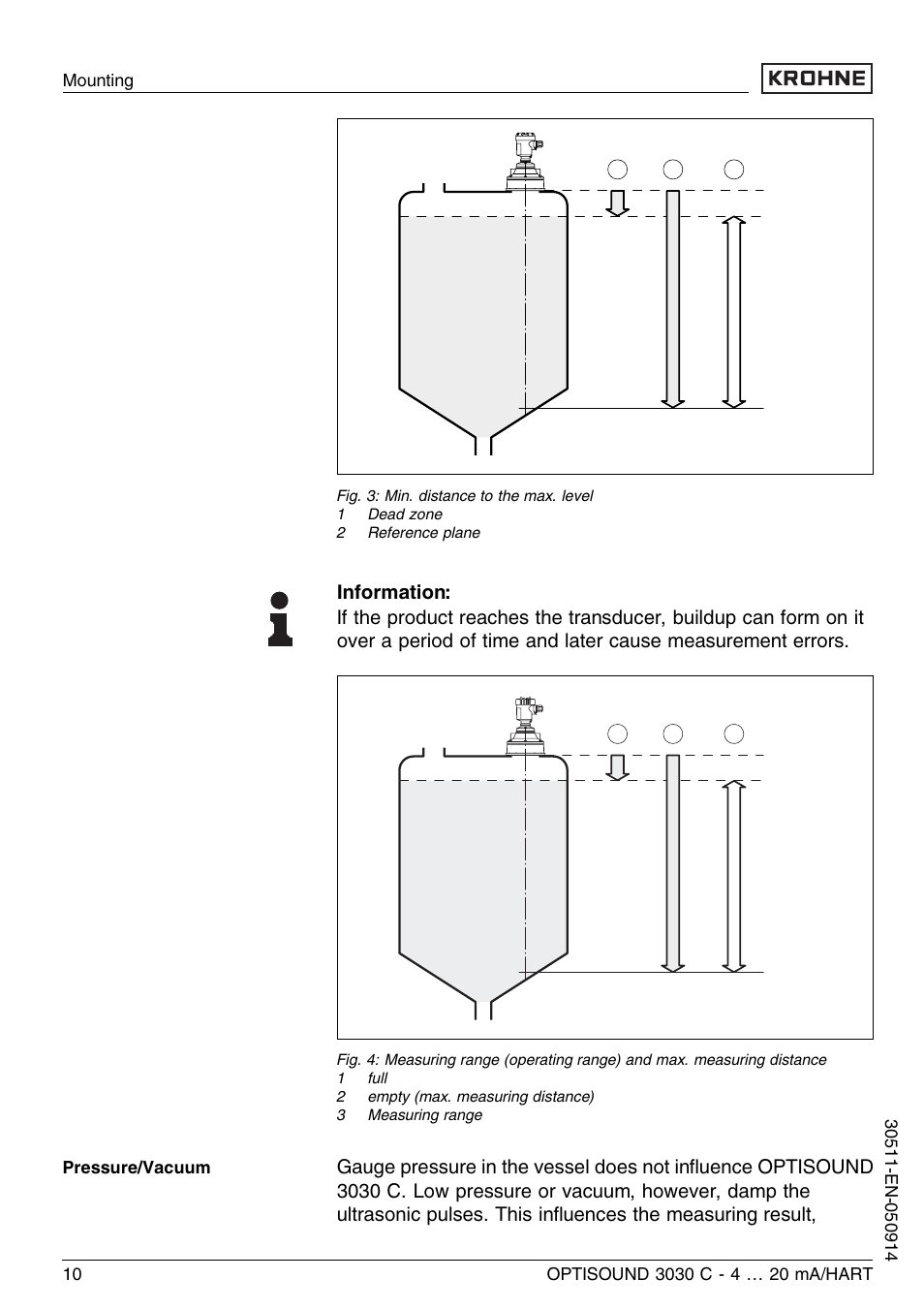KROHNE OPTISOUND 3030C 2wire EN User Manual | Page 10 / 48