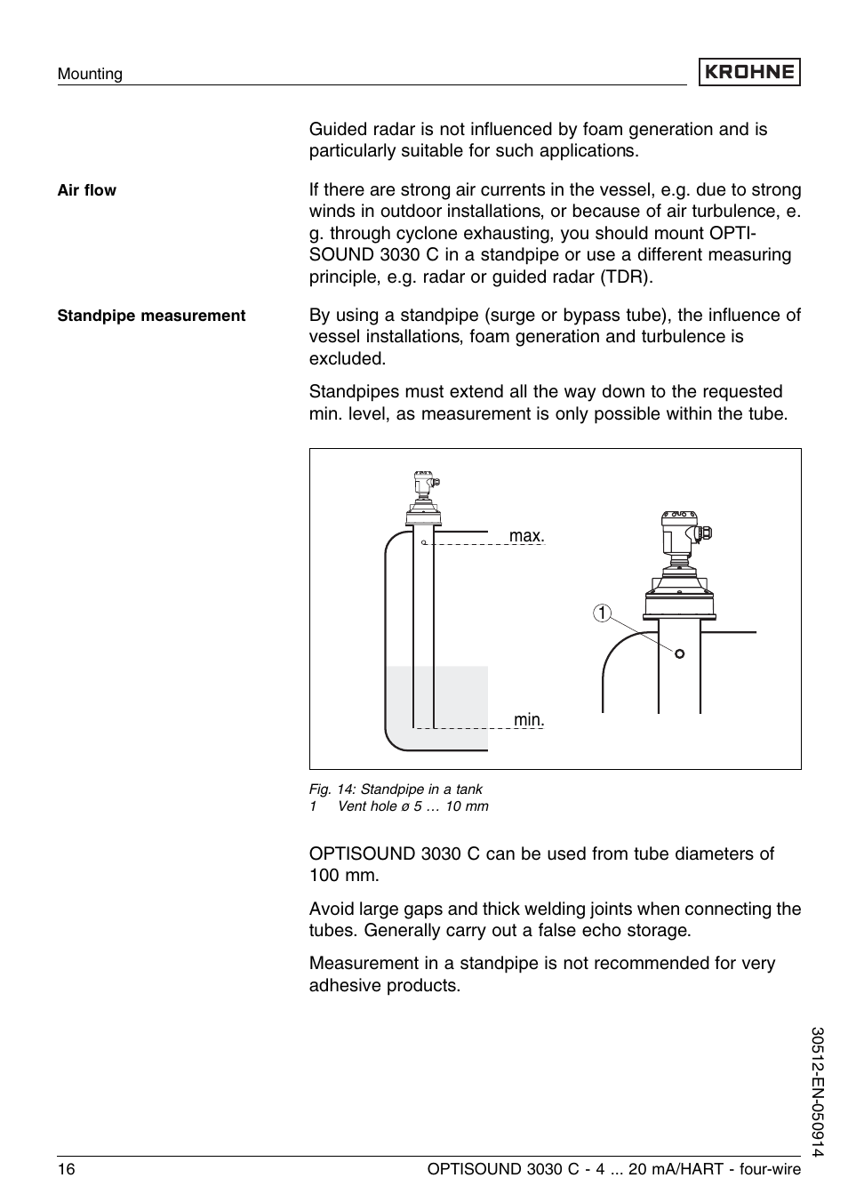 KROHNE OPTISOUND 3030C 4wire EN User Manual | Page 16 / 44