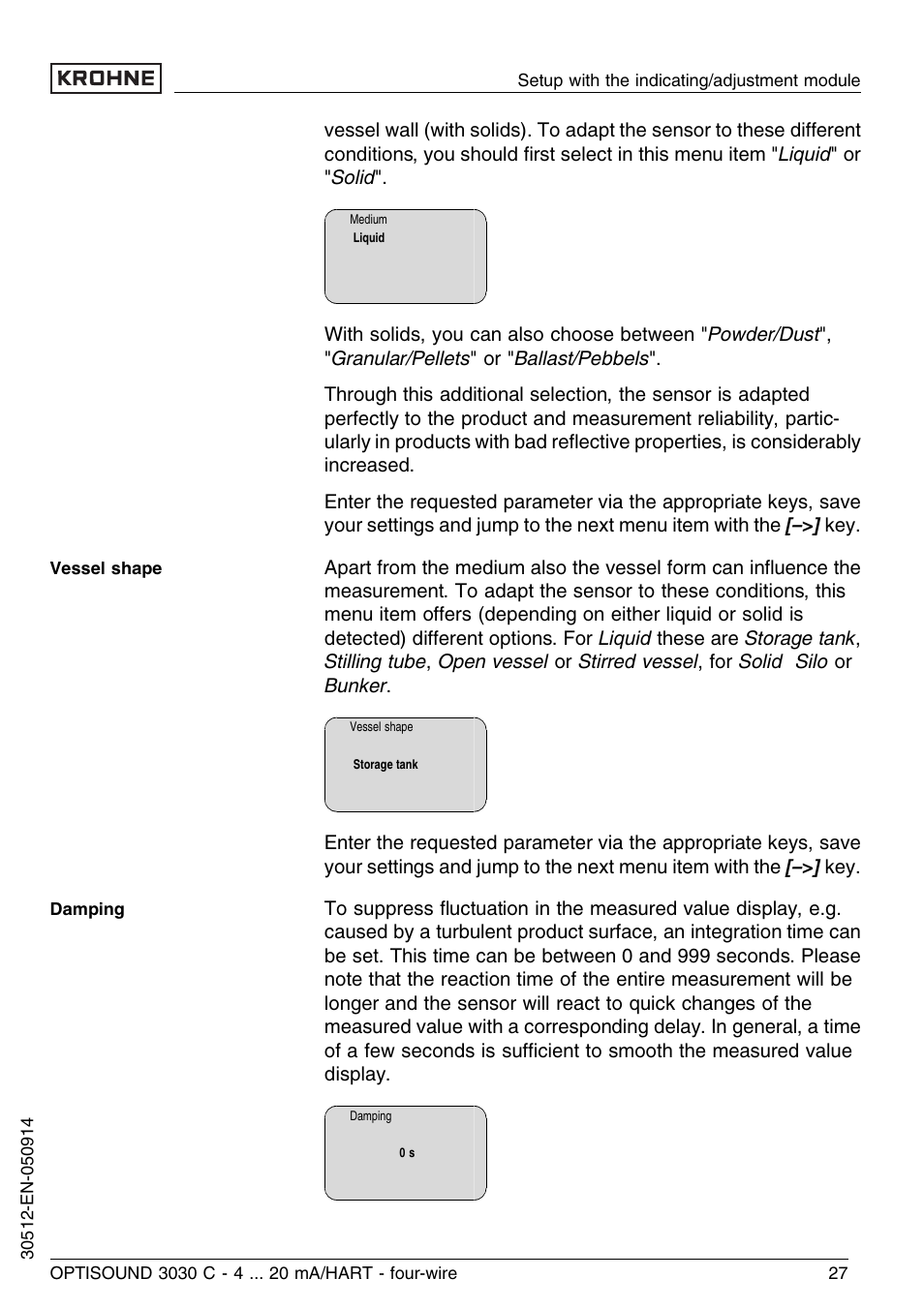 KROHNE OPTISOUND 3030C 4wire EN User Manual | Page 27 / 44