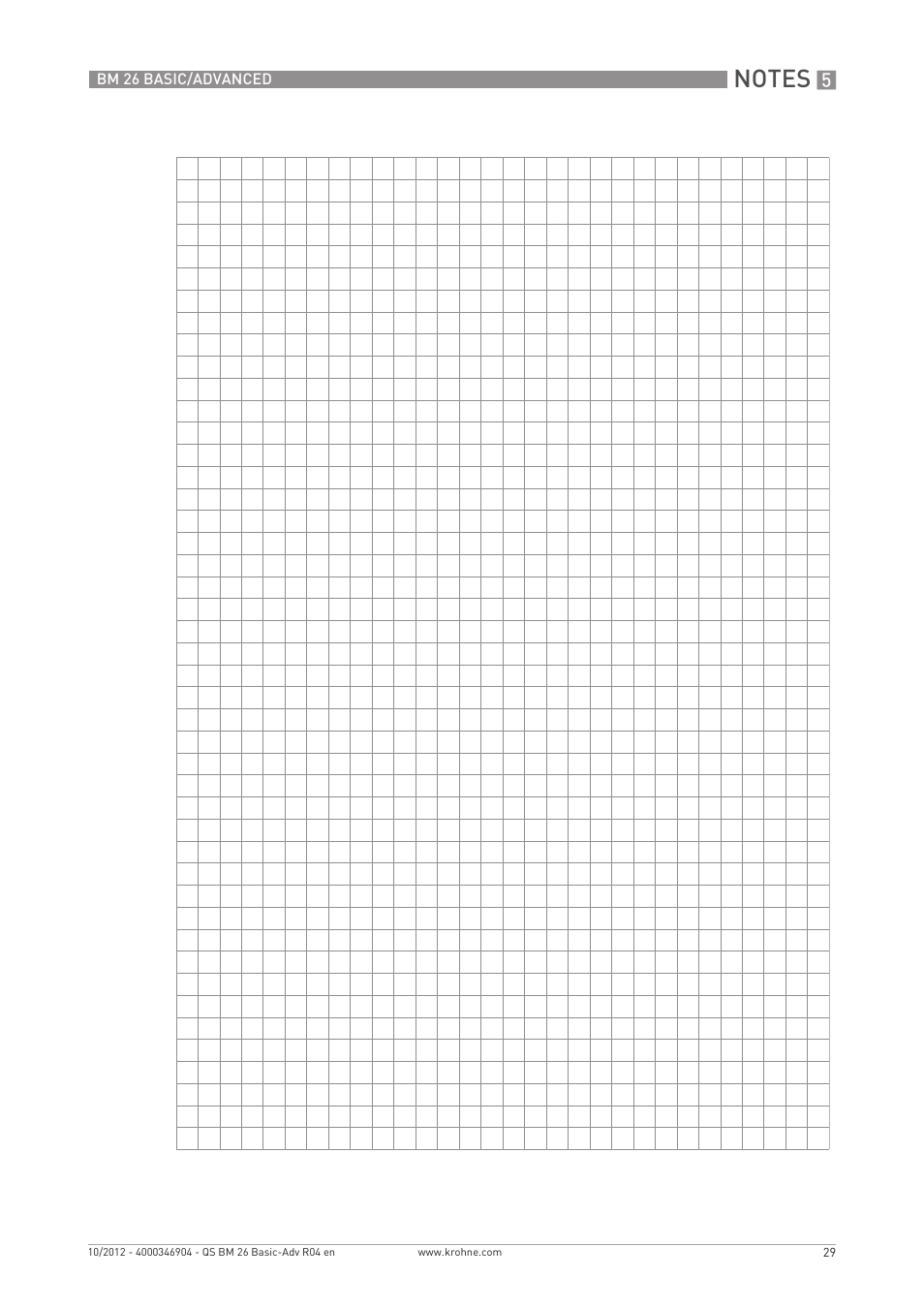 KROHNE BM 26 BASIC_ADVANCED Quickstart EN User Manual | Page 29 / 32