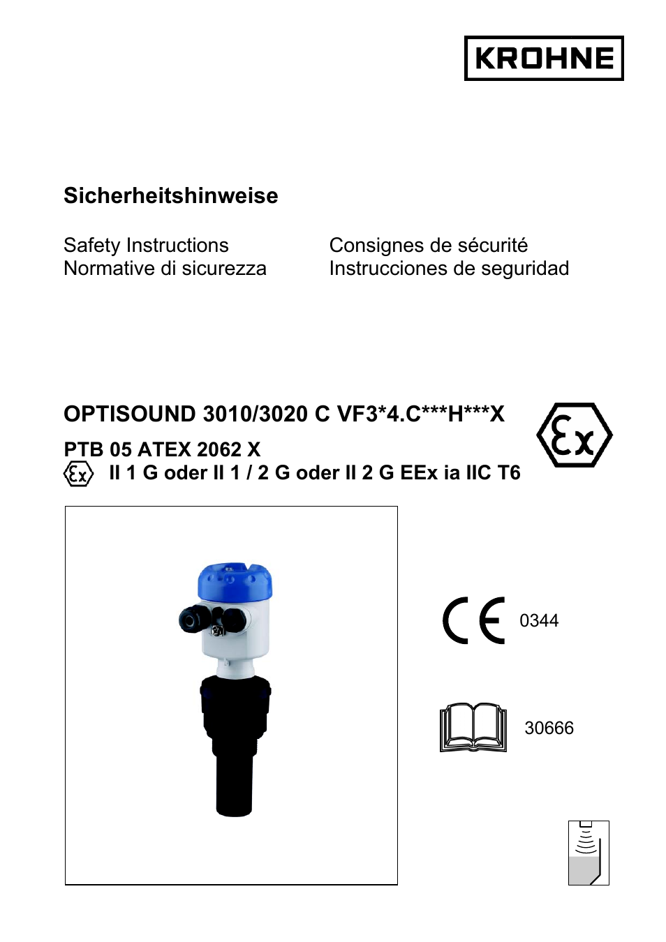 KROHNE OPTISOUND 3010-3020 Ex DE User Manual | 32 pages