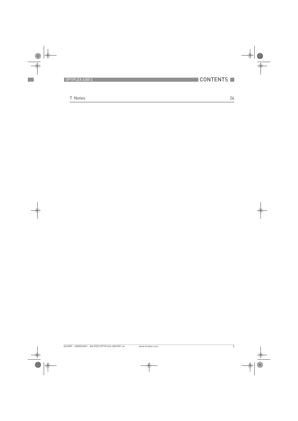 KROHNE OPTIFLEX 4300C ATEX EN User Manual | Page 3 / 28