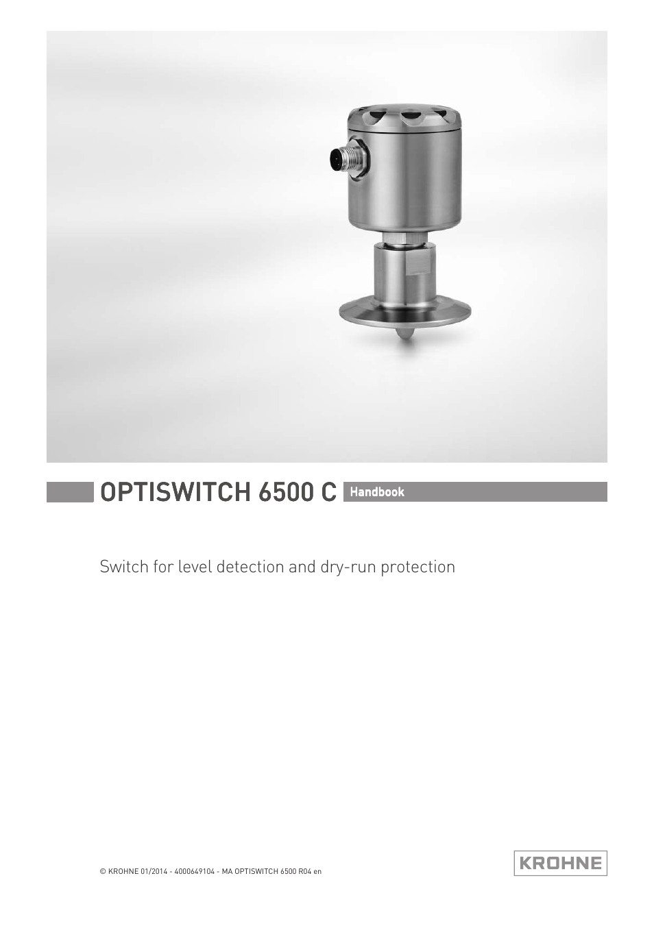 KROHNE OPTISWITCH 6500 C EN User Manual | 32 pages