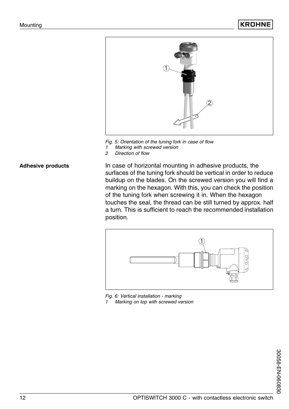 KROHNE OPTISWITCH 3000C Contactless EN User Manual | Page 12 / 32