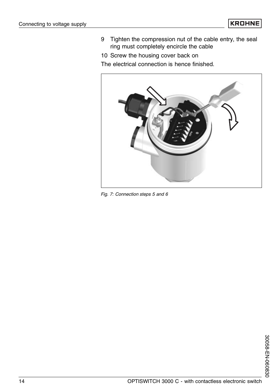 KROHNE OPTISWITCH 3000C Contactless EN User Manual | Page 14 / 32