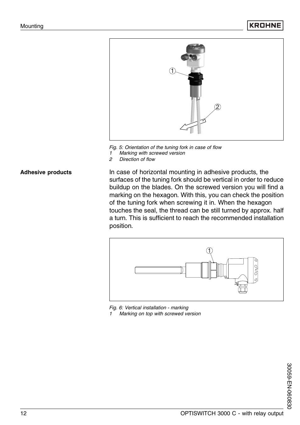 KROHNE OPTISWITCH 3000C Relay EN User Manual | Page 12 / 32