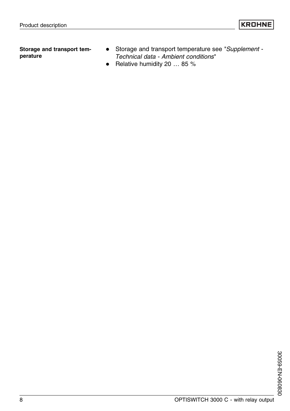 KROHNE OPTISWITCH 3000C Relay EN User Manual | Page 8 / 32