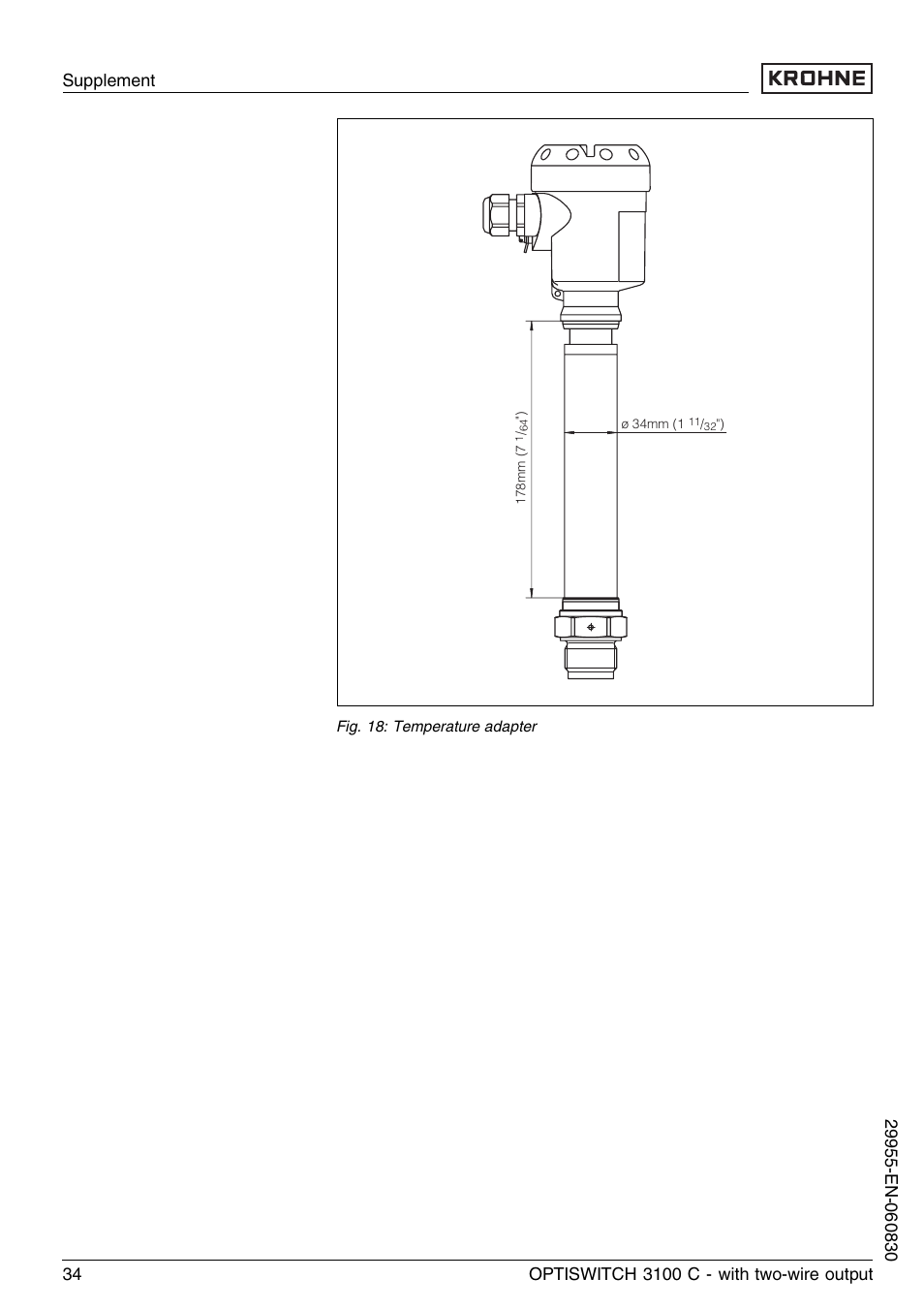 KROHNE OPTISWITCH 3100C 2wire EN User Manual | Page 34 / 36