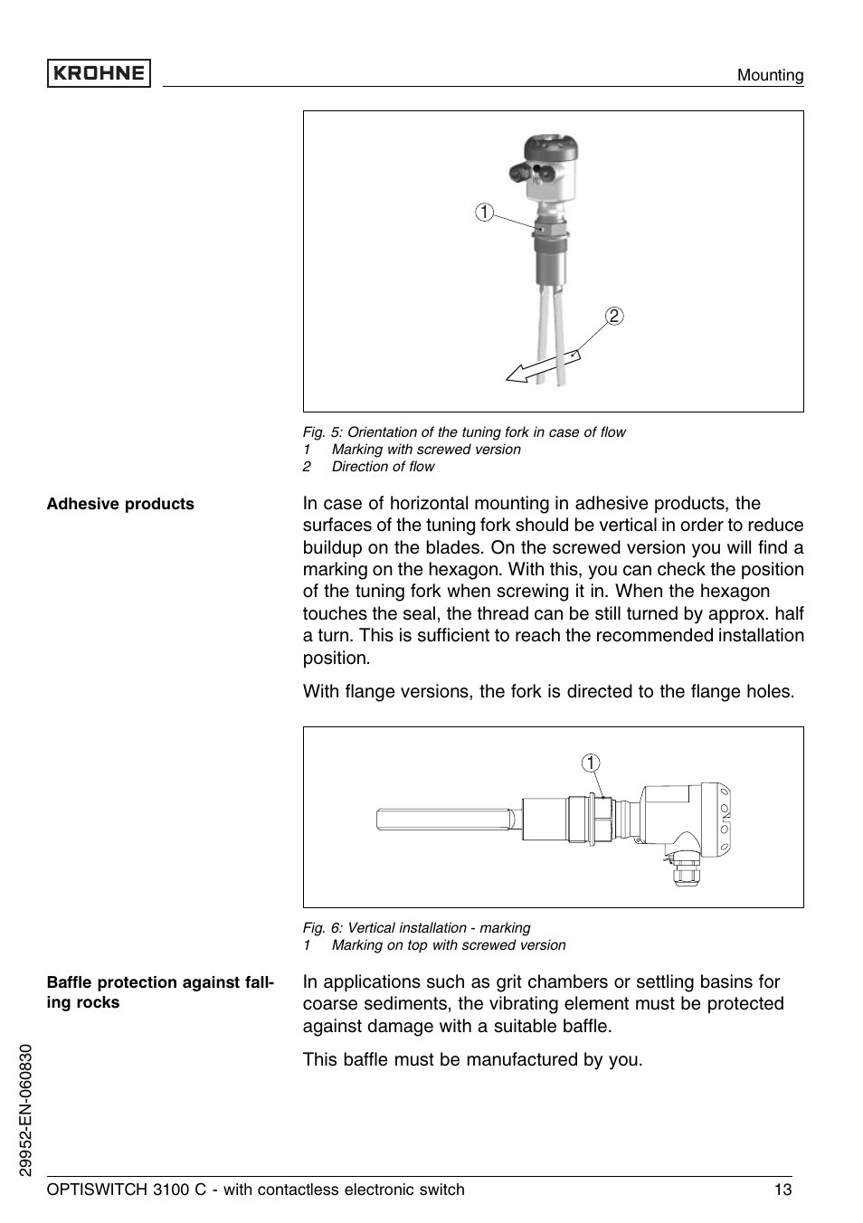 KROHNE OPTISWITCH 3100C Contactless EN User Manual | Page 13 / 32