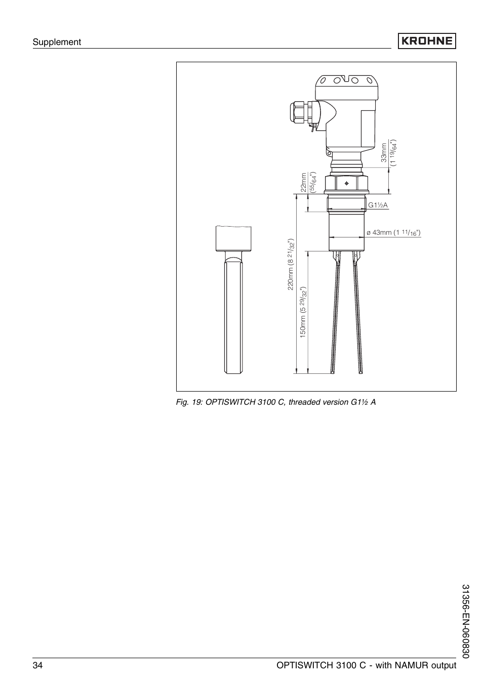 KROHNE OPTISWITCH 3100C NAMUR EN User Manual | Page 34 / 36