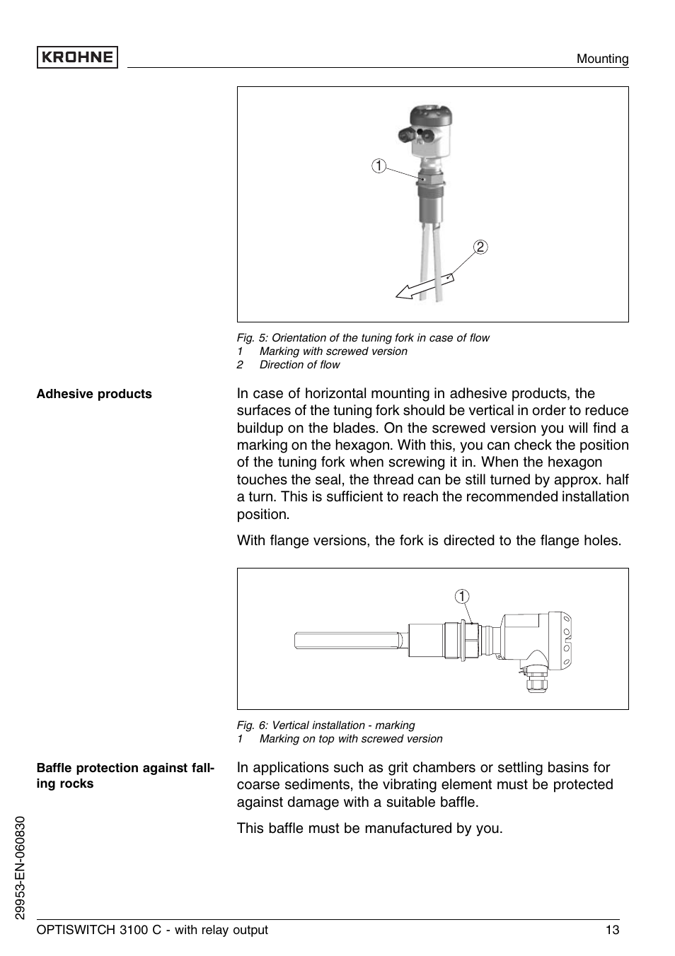 KROHNE OPTISWITCH 3100C Relay EN User Manual | Page 13 / 36