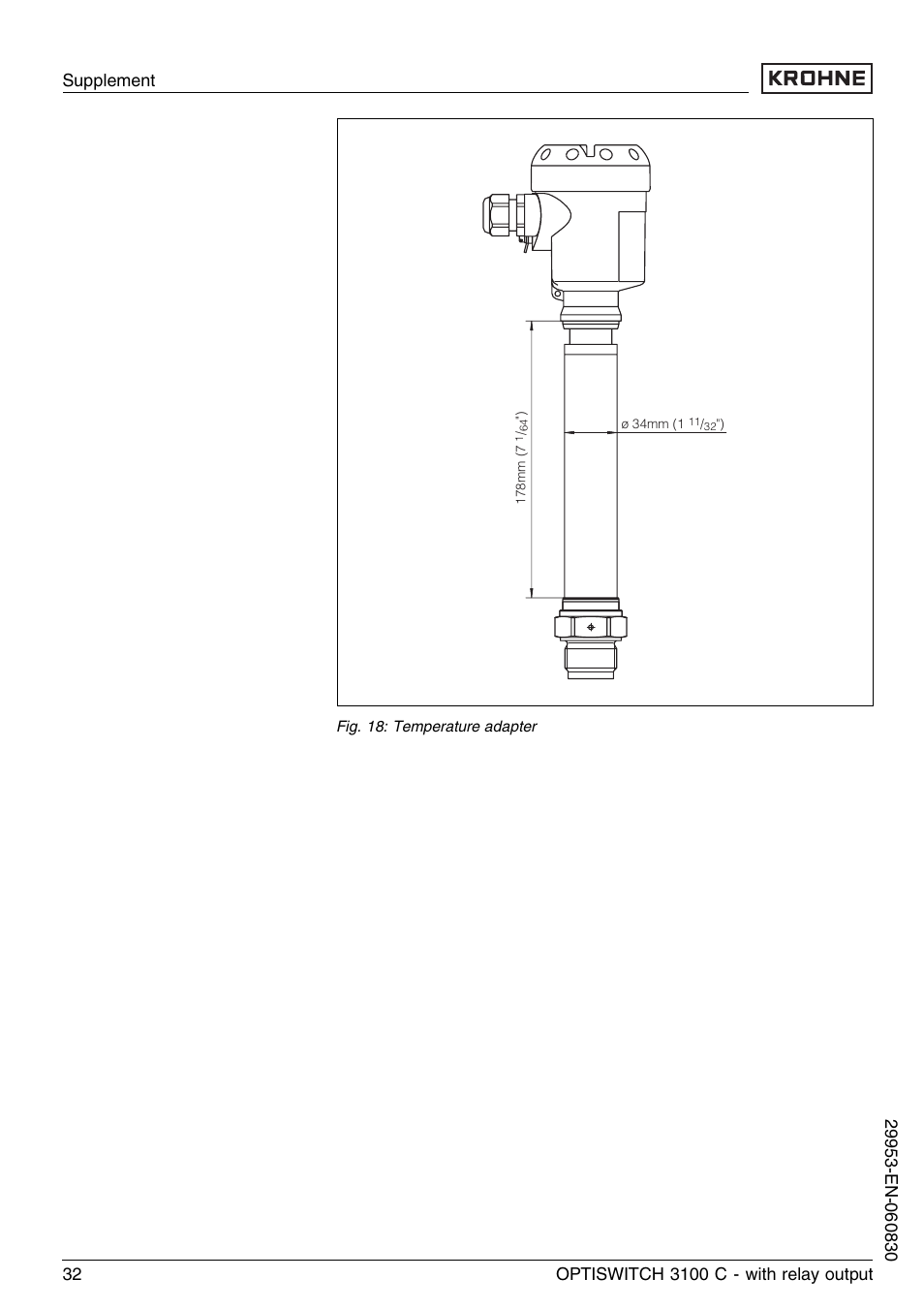 KROHNE OPTISWITCH 3100C Relay EN User Manual | Page 32 / 36