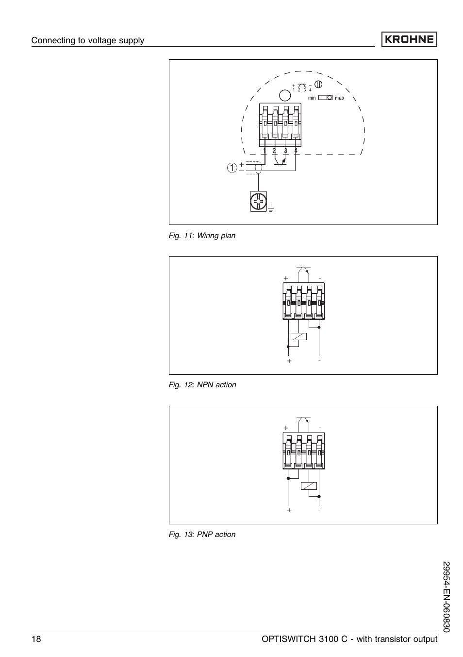 KROHNE OPTISWITCH 3100C Transistor EN User Manual | Page 18 / 32