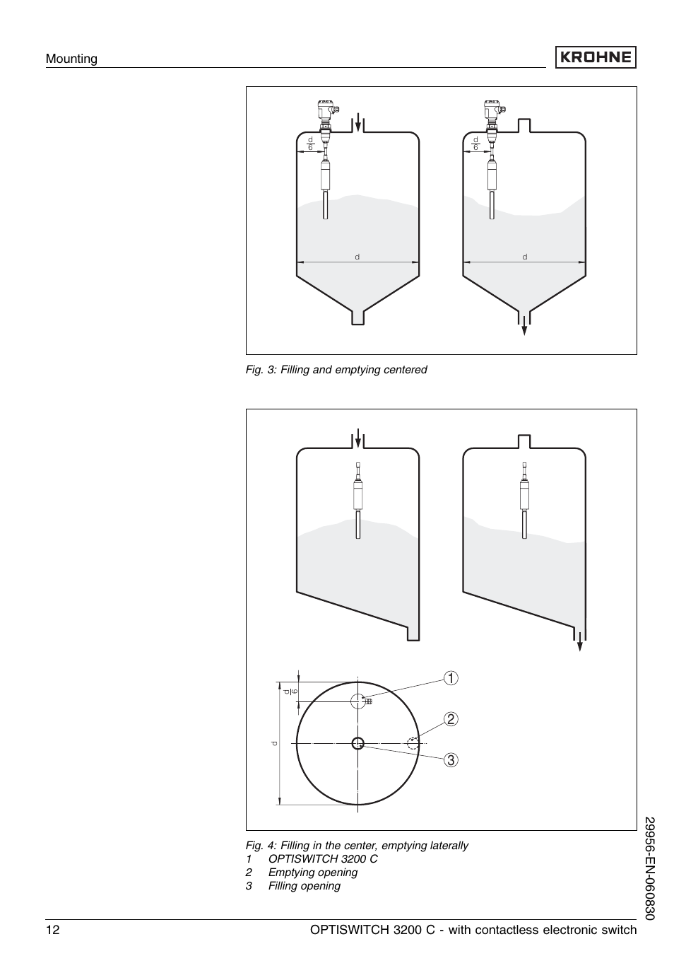 KROHNE OPTISWITCH 3200C Contactless EN User Manual | Page 12 / 36