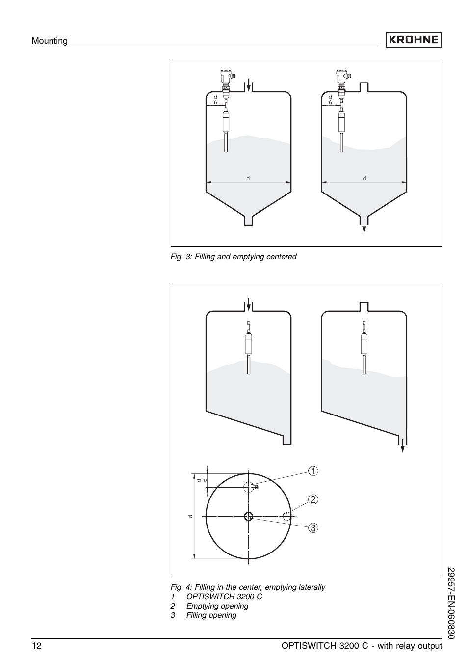 KROHNE OPTISWITCH 3200C Relay EN User Manual | Page 12 / 36