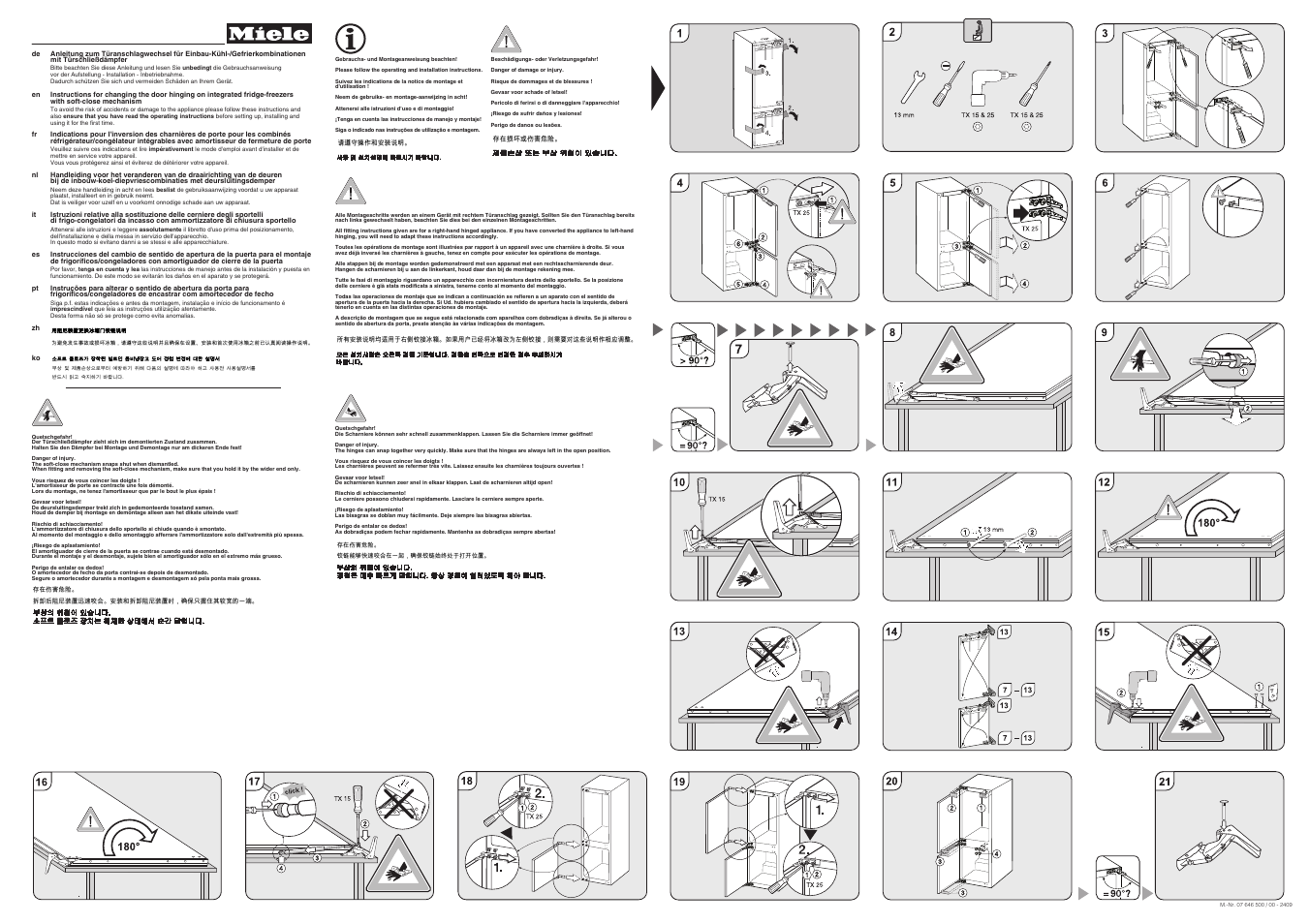 Miele KFN 9753 iD User Manual | 1 page