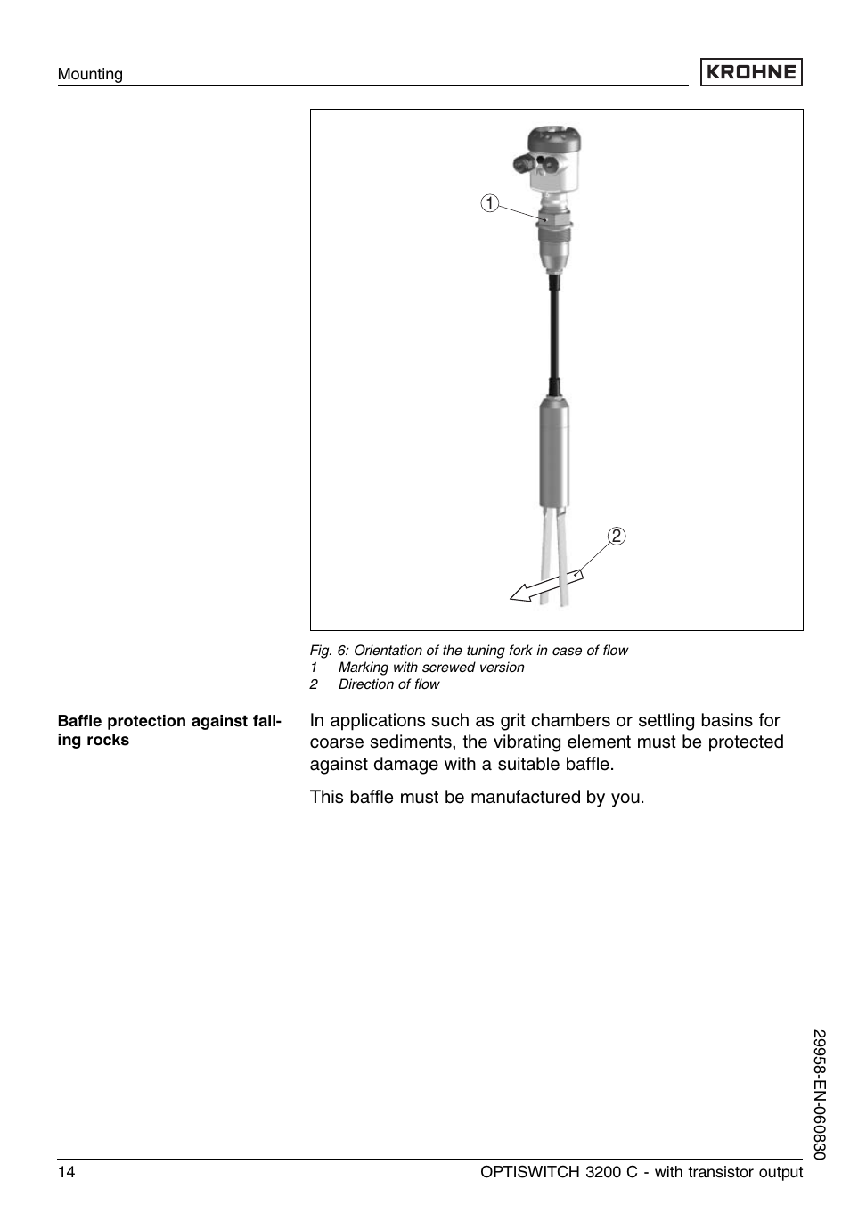 KROHNE OPTISWITCH 3200C Transistor EN User Manual | Page 14 / 36