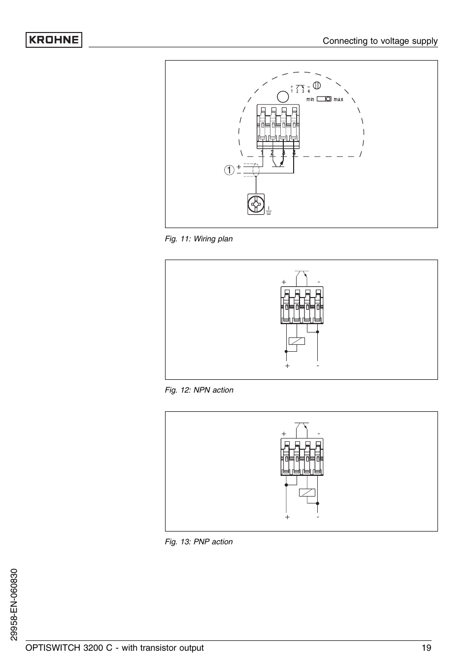 KROHNE OPTISWITCH 3200C Transistor EN User Manual | Page 19 / 36