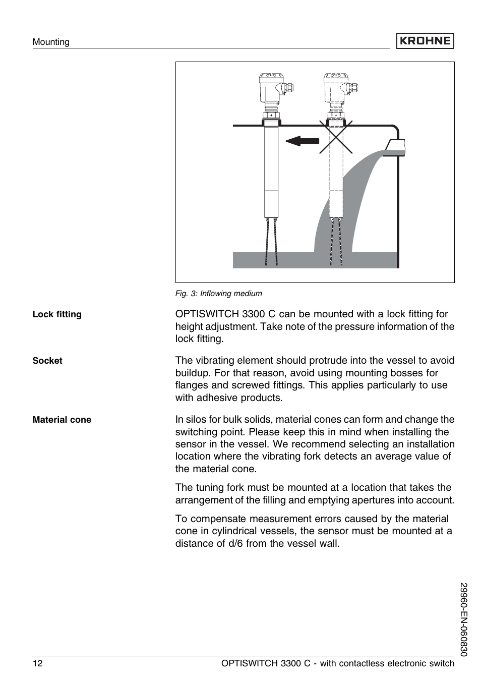 KROHNE OPTISWITCH 3300C Contactless EN User Manual | Page 12 / 36