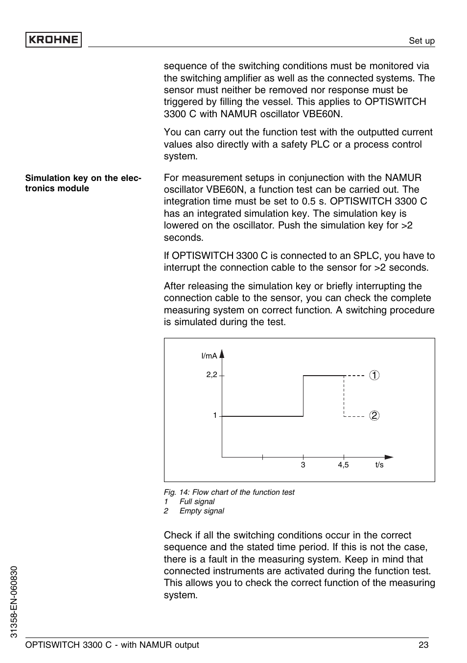 KROHNE OPTISWITCH 3300C NAMUR EN User Manual | Page 23 / 40