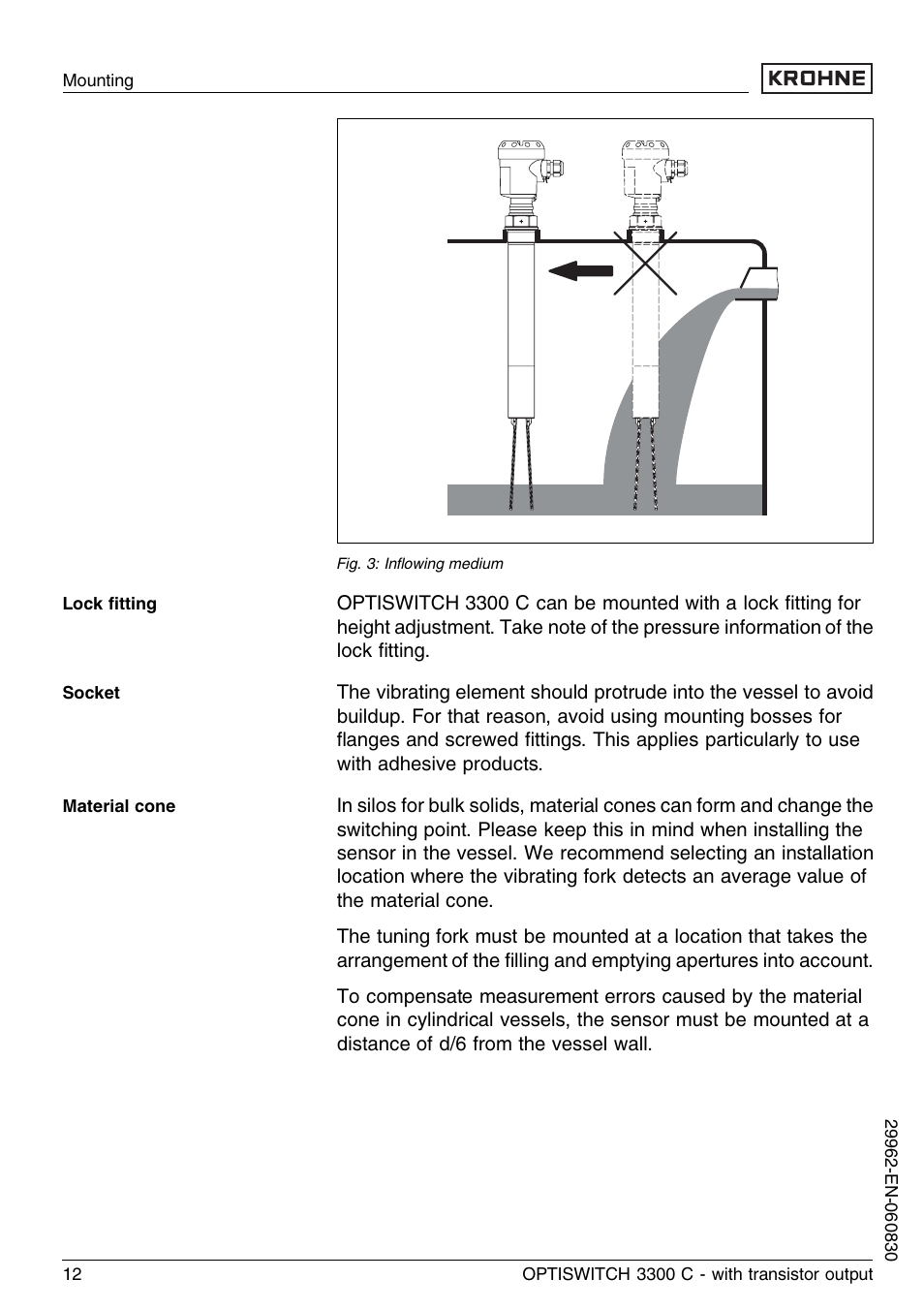 KROHNE OPTISWITCH 3300C Transistor EN User Manual | Page 12 / 36