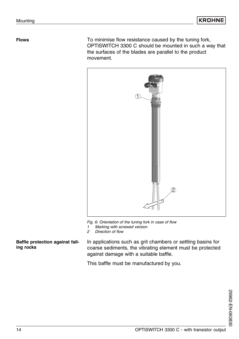 KROHNE OPTISWITCH 3300C Transistor EN User Manual | Page 14 / 36
