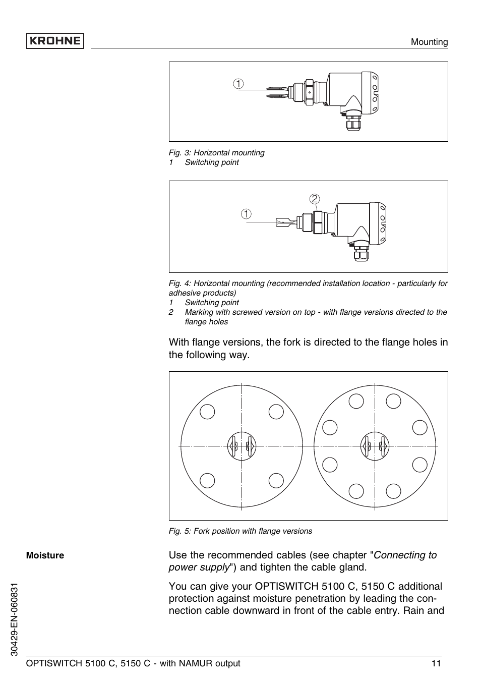 KROHNE OPTISWITCH 5100C Namur EN User Manual | Page 11 / 32