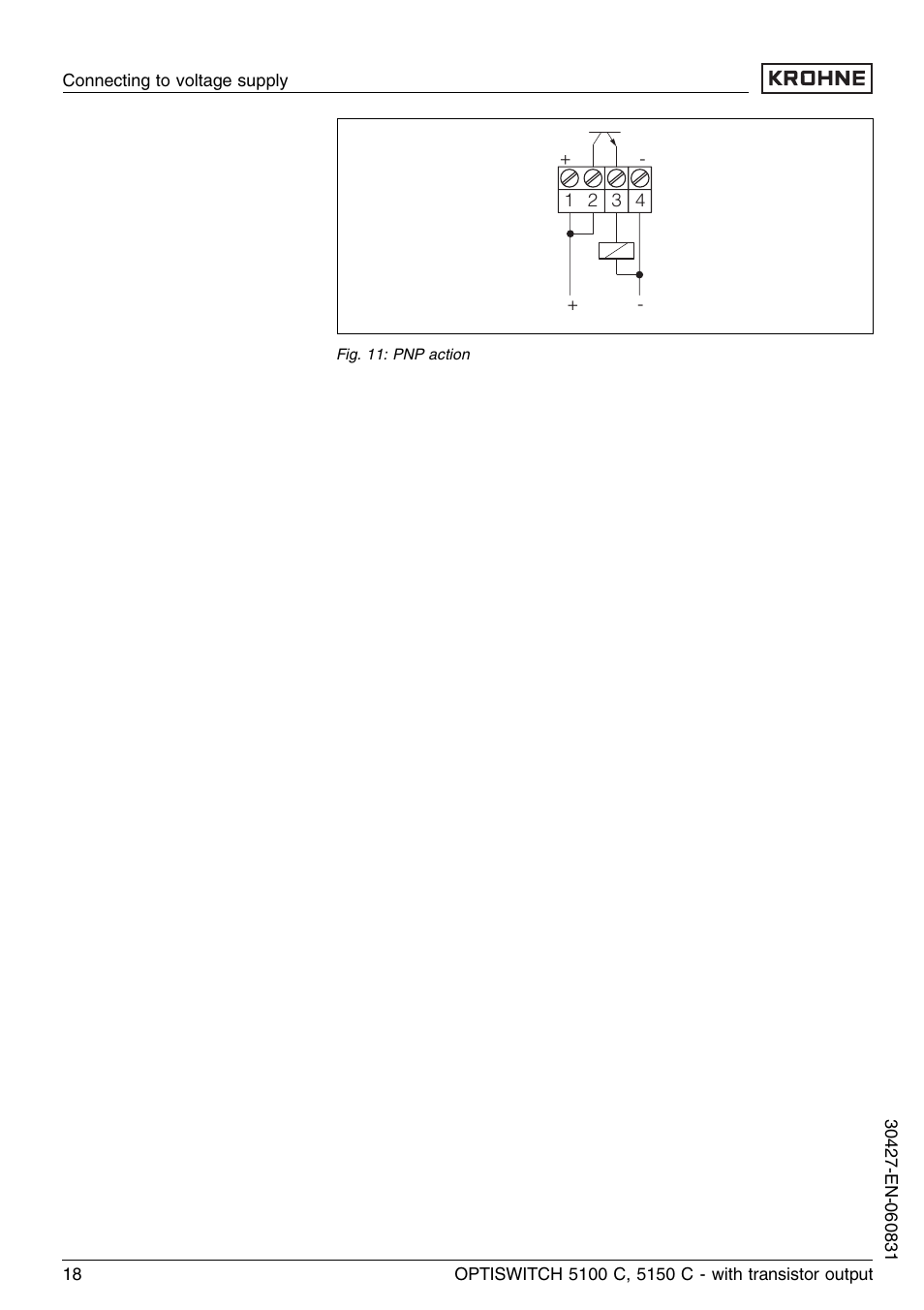 KROHNE OPTISWITCH 5100C Transistor EN User Manual | Page 18 / 32