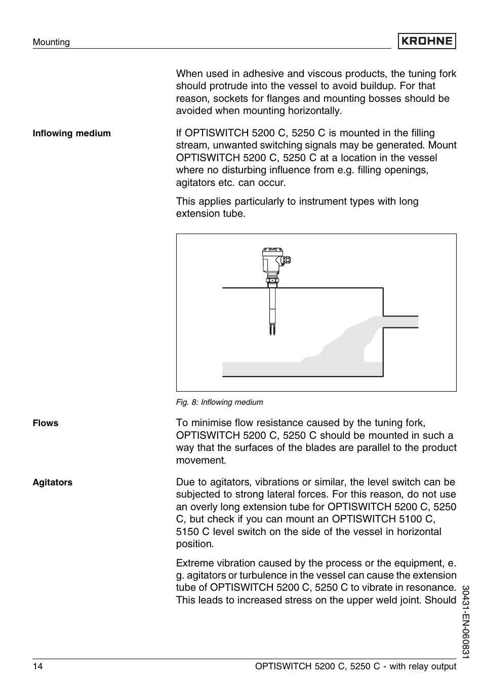 KROHNE OPTISWITCH 5200C Relay EN User Manual | Page 14 / 36