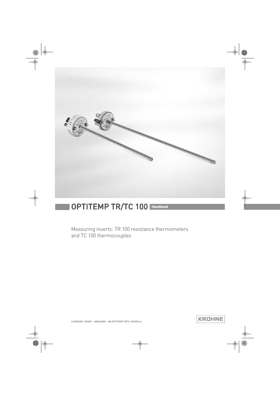 KROHNE OPTITEMP TR 100-TC 100 EN User Manual | 37 pages