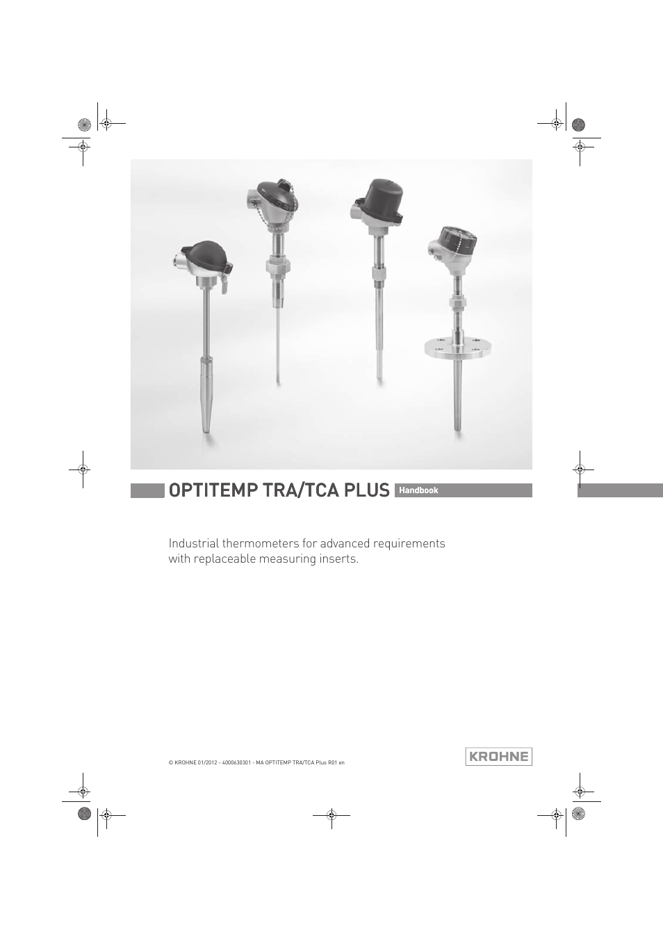 KROHNE OPTITEMP TRA-TCA Plus EN User Manual | 76 pages