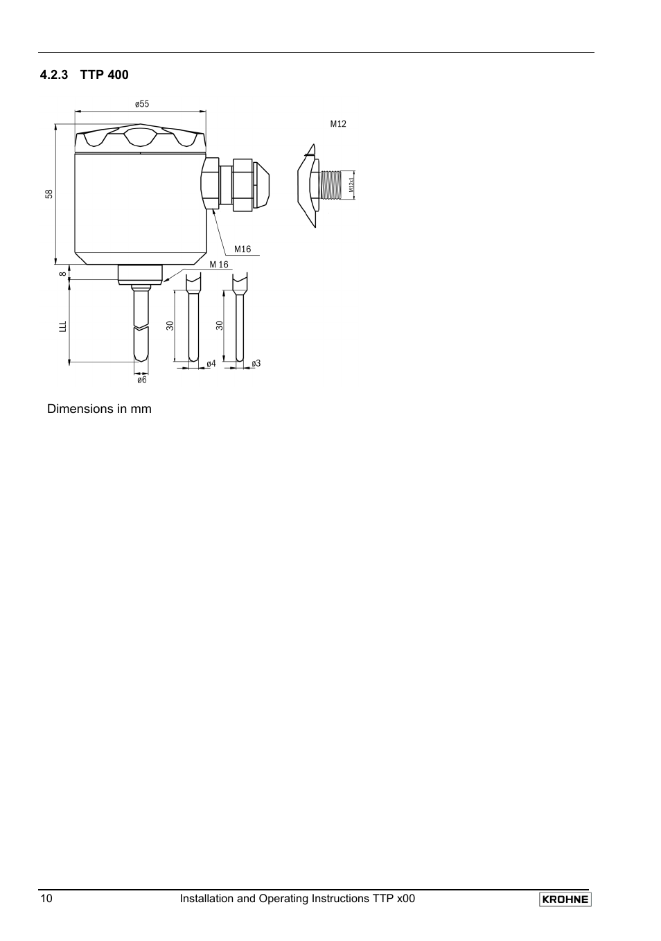 KROHNE TTP 400 EN User Manual | Page 10 / 15
