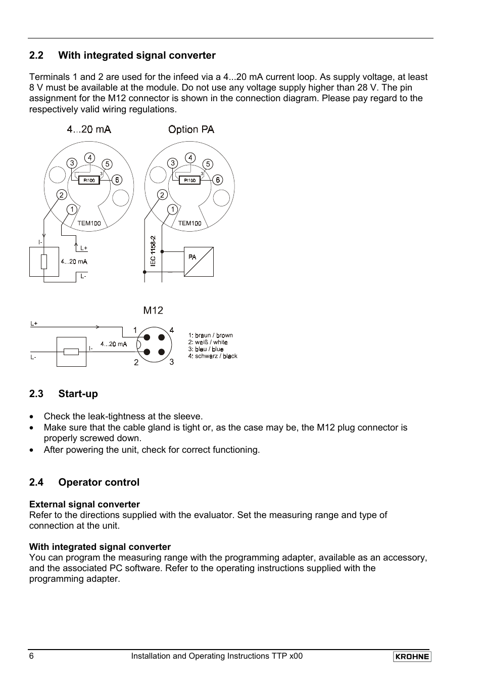 KROHNE TTP 400 EN User Manual | Page 6 / 15