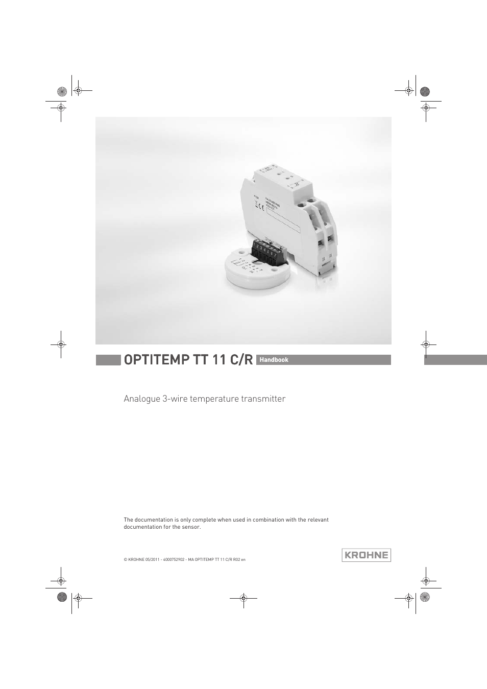 KROHNE OPTITEMP TT 11 C-R EN User Manual | 40 pages