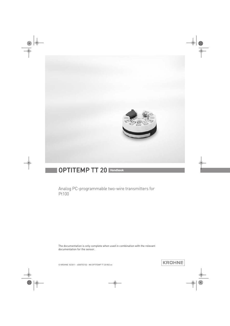 KROHNE PTITEMP TT 20 C EN User Manual | 28 pages