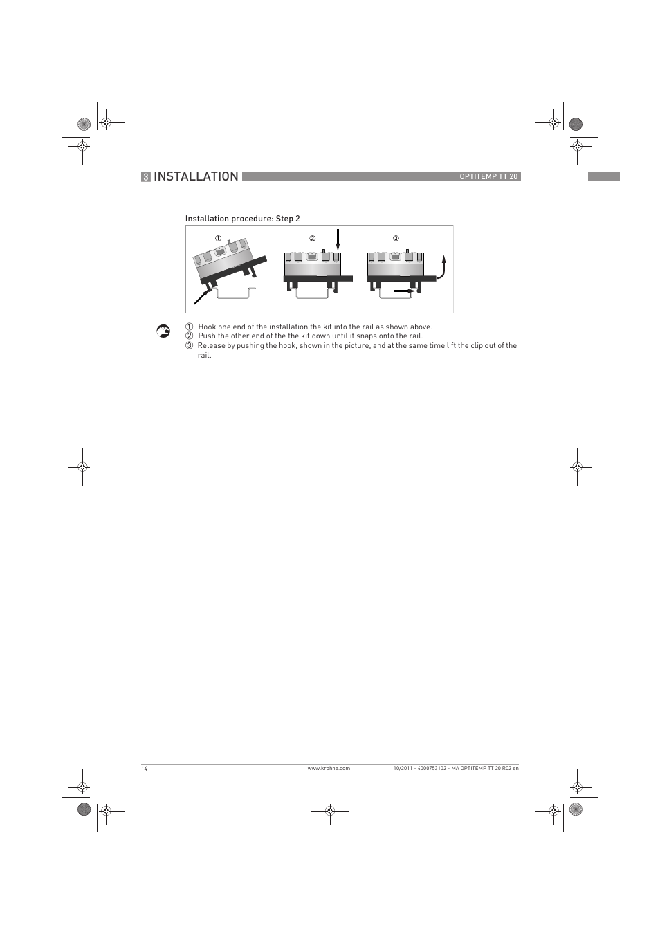 Installation | KROHNE PTITEMP TT 20 C EN User Manual | Page 14 / 28