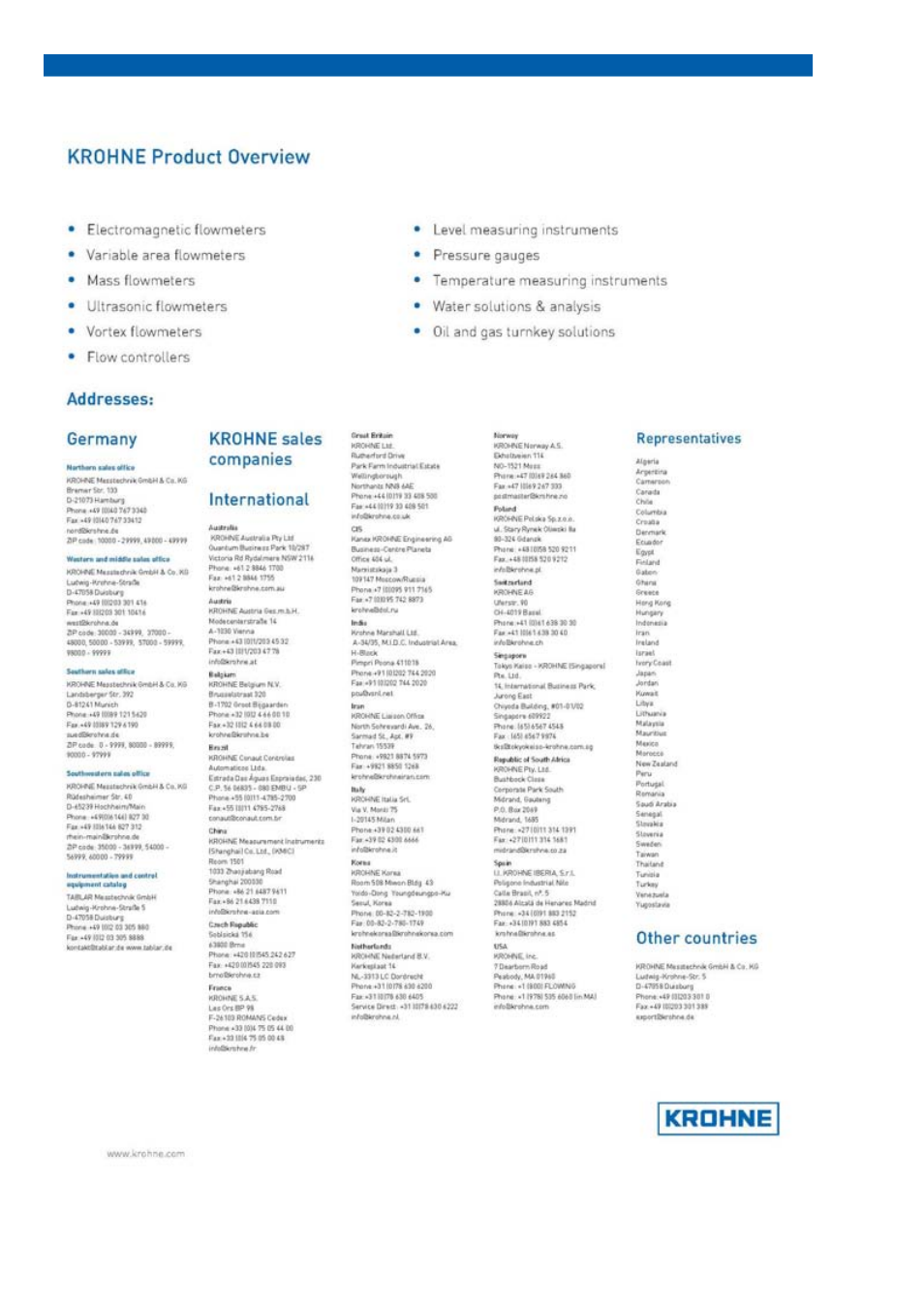 KROHNE OPTITEMP TT 31 R EN User Manual | Page 28 / 28