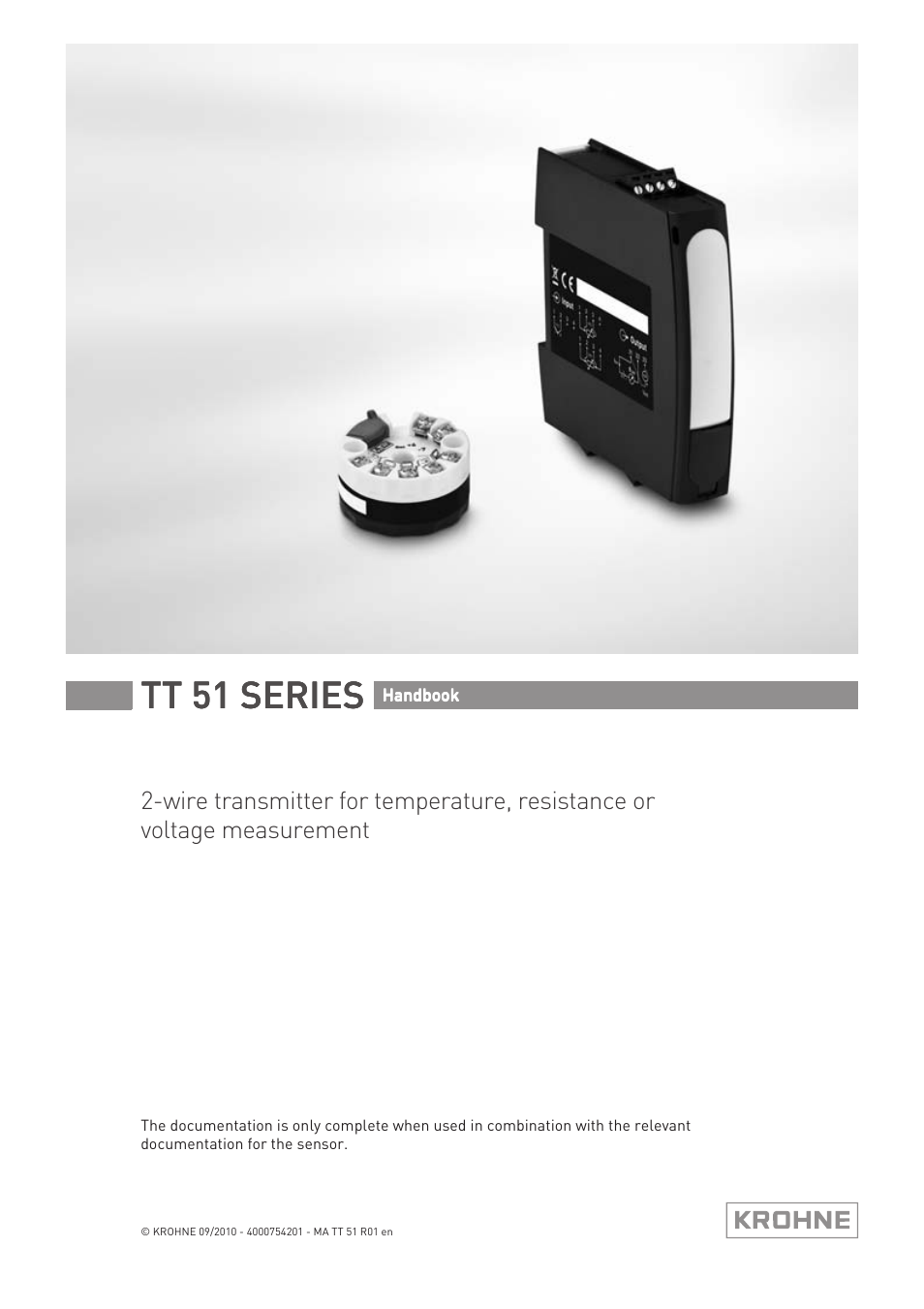 KROHNE OPTITEMP TT 51 EN User Manual | 52 pages