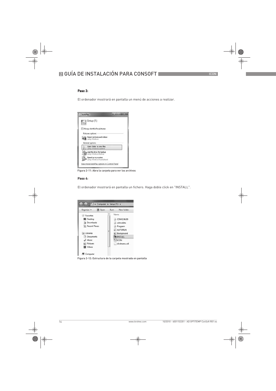 Guía de instalación para consoft | KROHNE OPTITEMP ConSoft TT 20-51 ES User Manual | Page 14 / 24