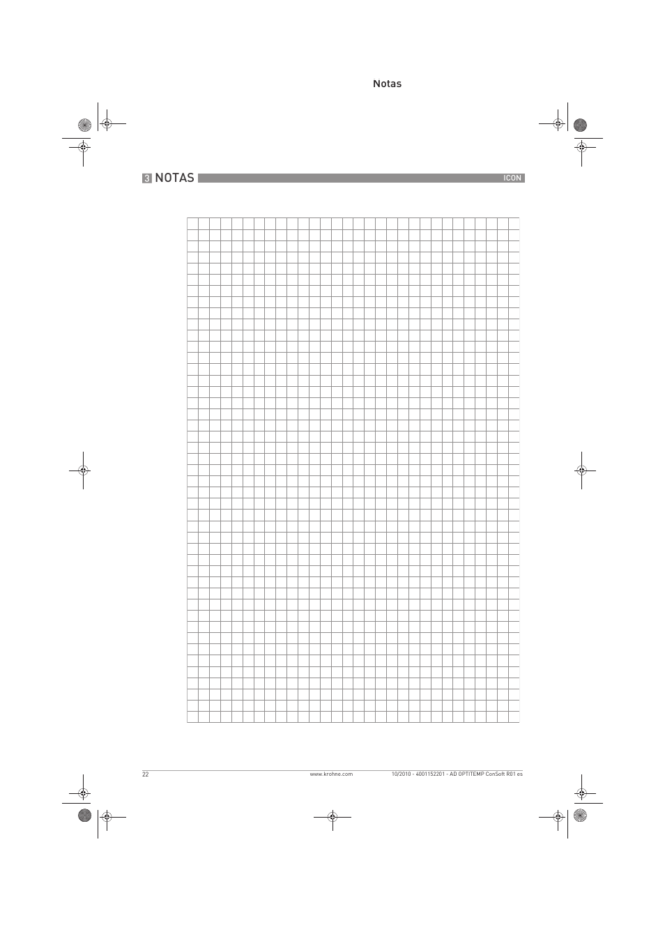 Notas | KROHNE OPTITEMP ConSoft TT 20-51 ES User Manual | Page 22 / 24