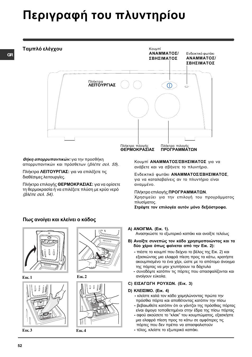 Ресйгсбцю фпх рлхнфзсяпх | Indesit WIT 51 User Manual | Page 52 / 60