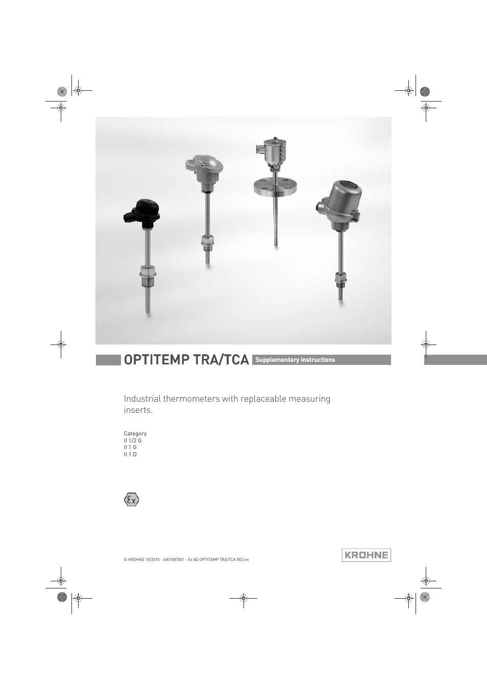 KROHNE OPTITEMP TCA Ex EN User Manual | 32 pages