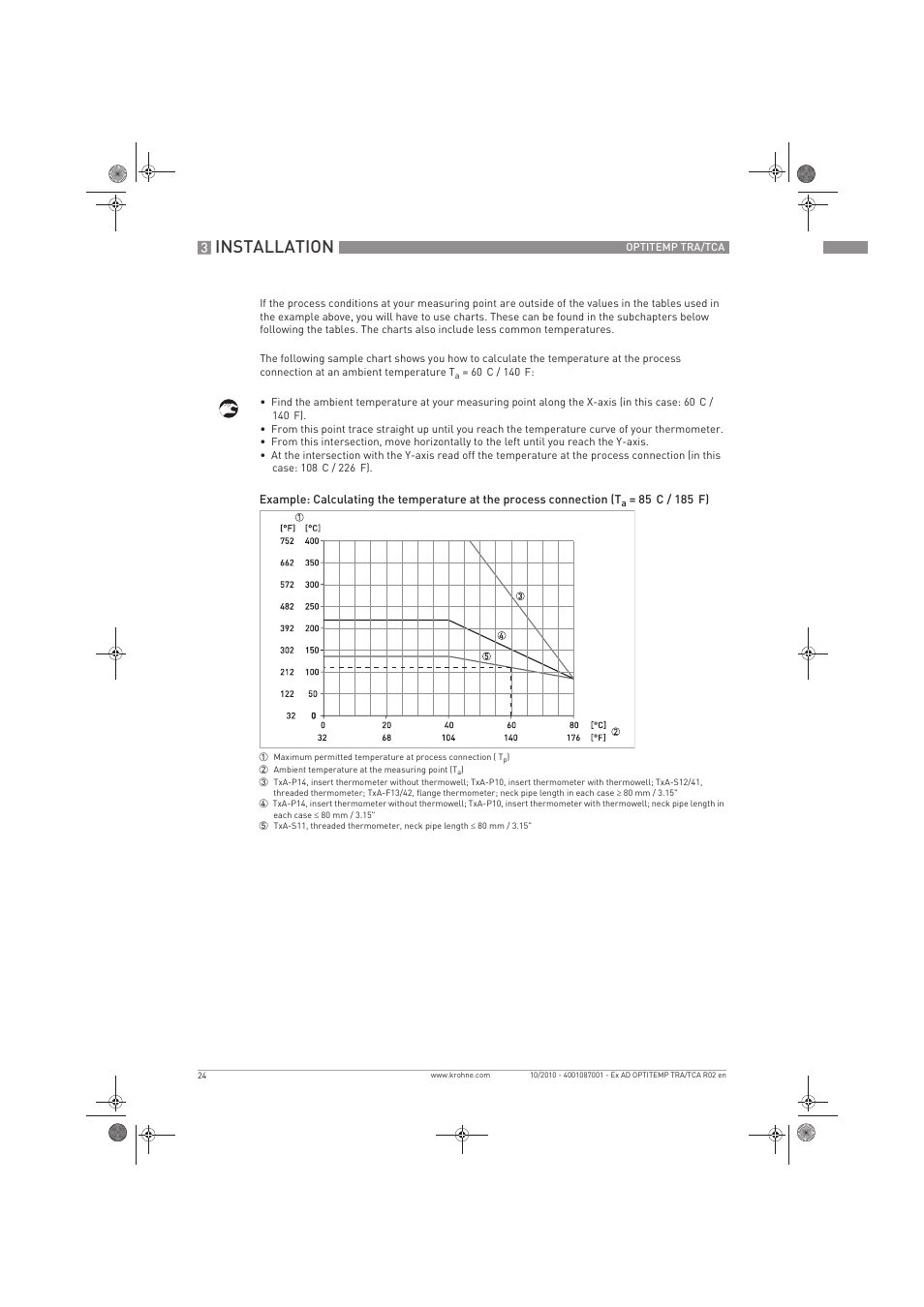 Installation | KROHNE OPTITEMP TCA Ex EN User Manual | Page 24 / 32