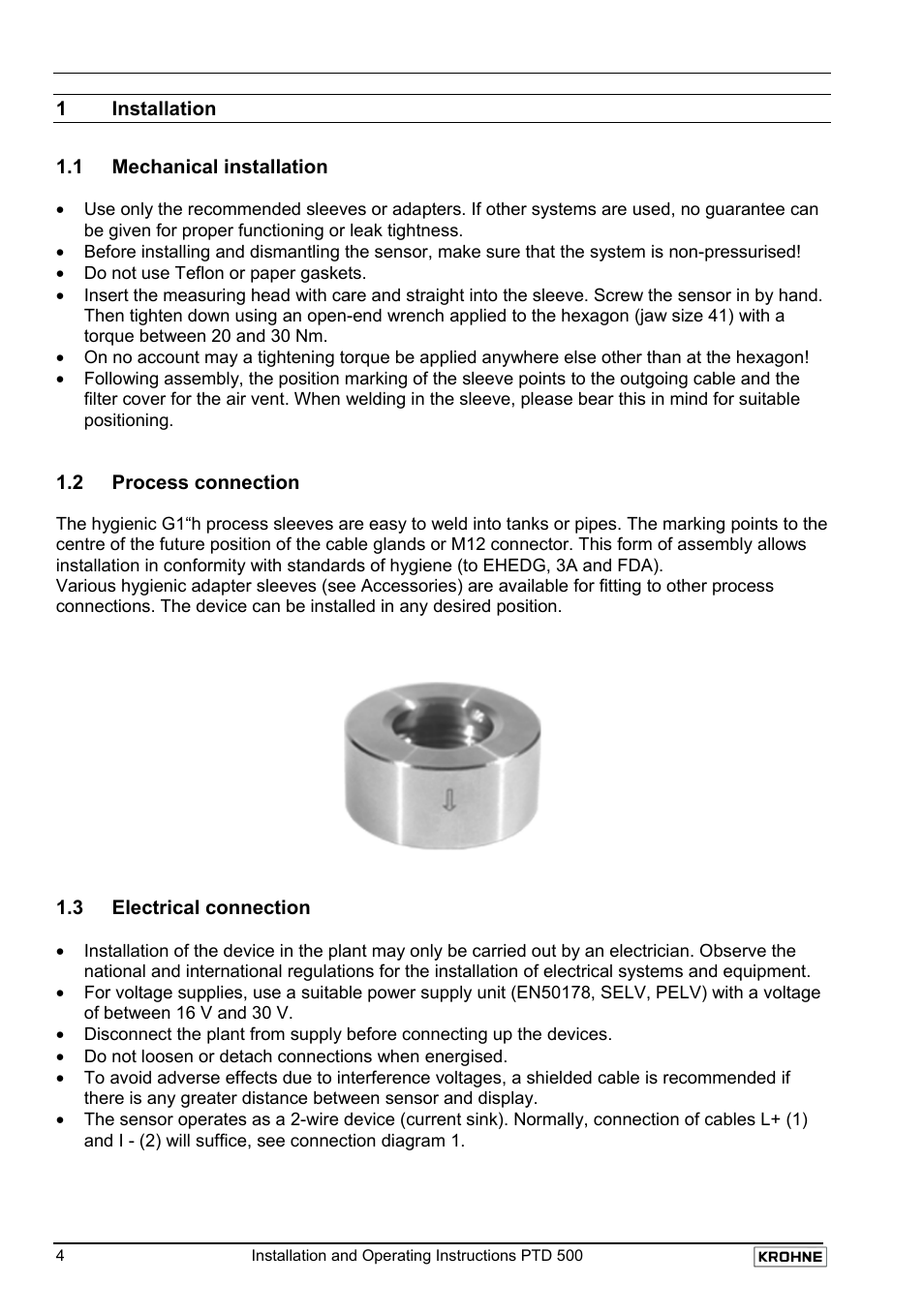 KROHNE PTD 500 EN User Manual | Page 4 / 11